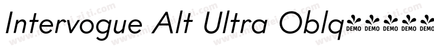 Intervogue Alt Ultra Oblq字体转换
